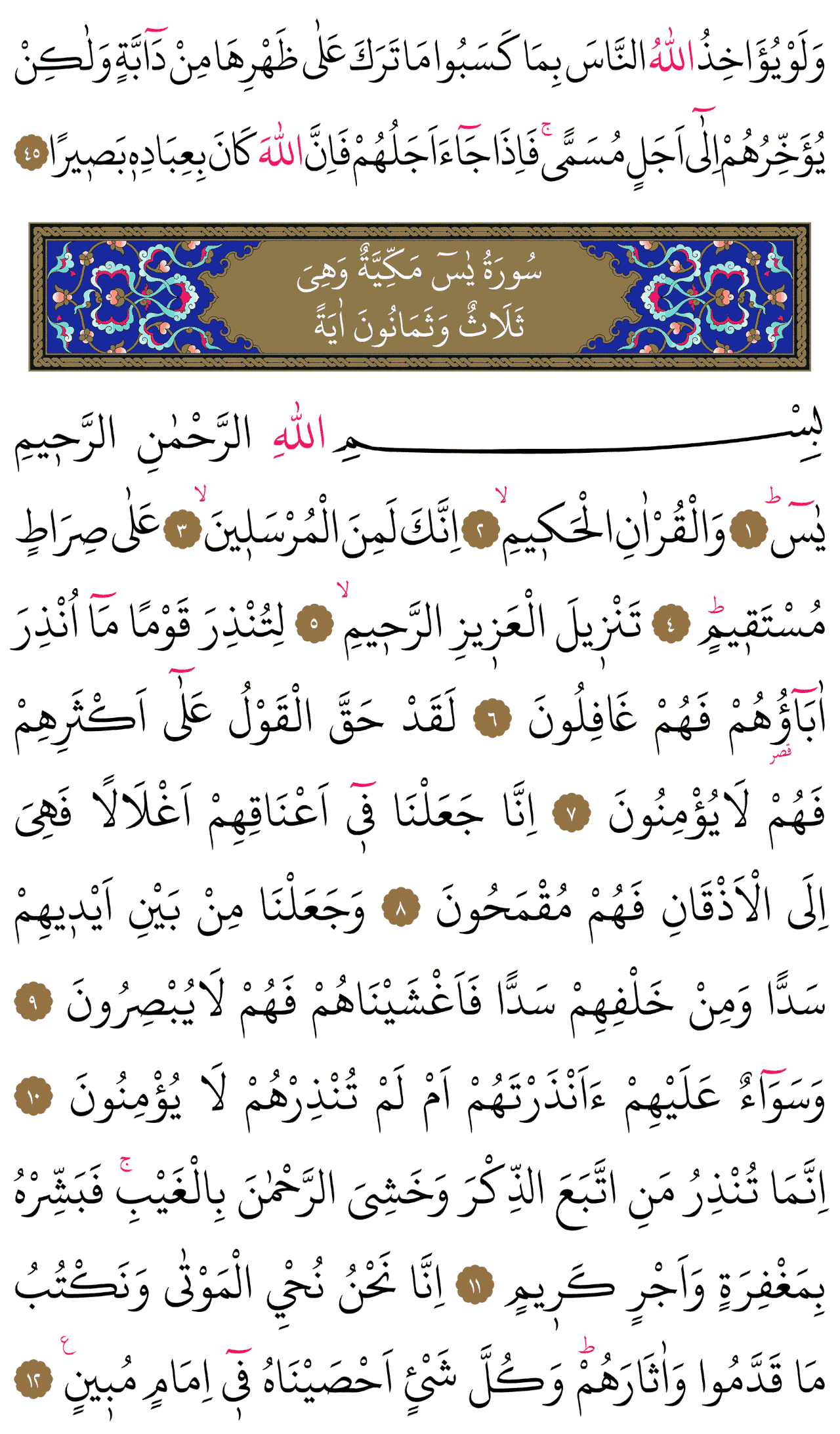 Kur'an-ı Kerim 440. sayfa