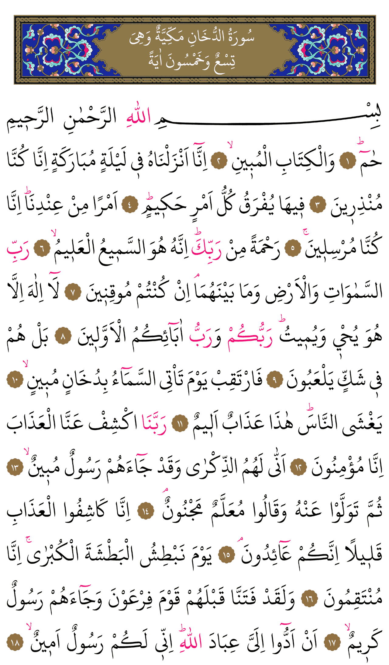 Kur'an-ı Kerim 496. sayfa