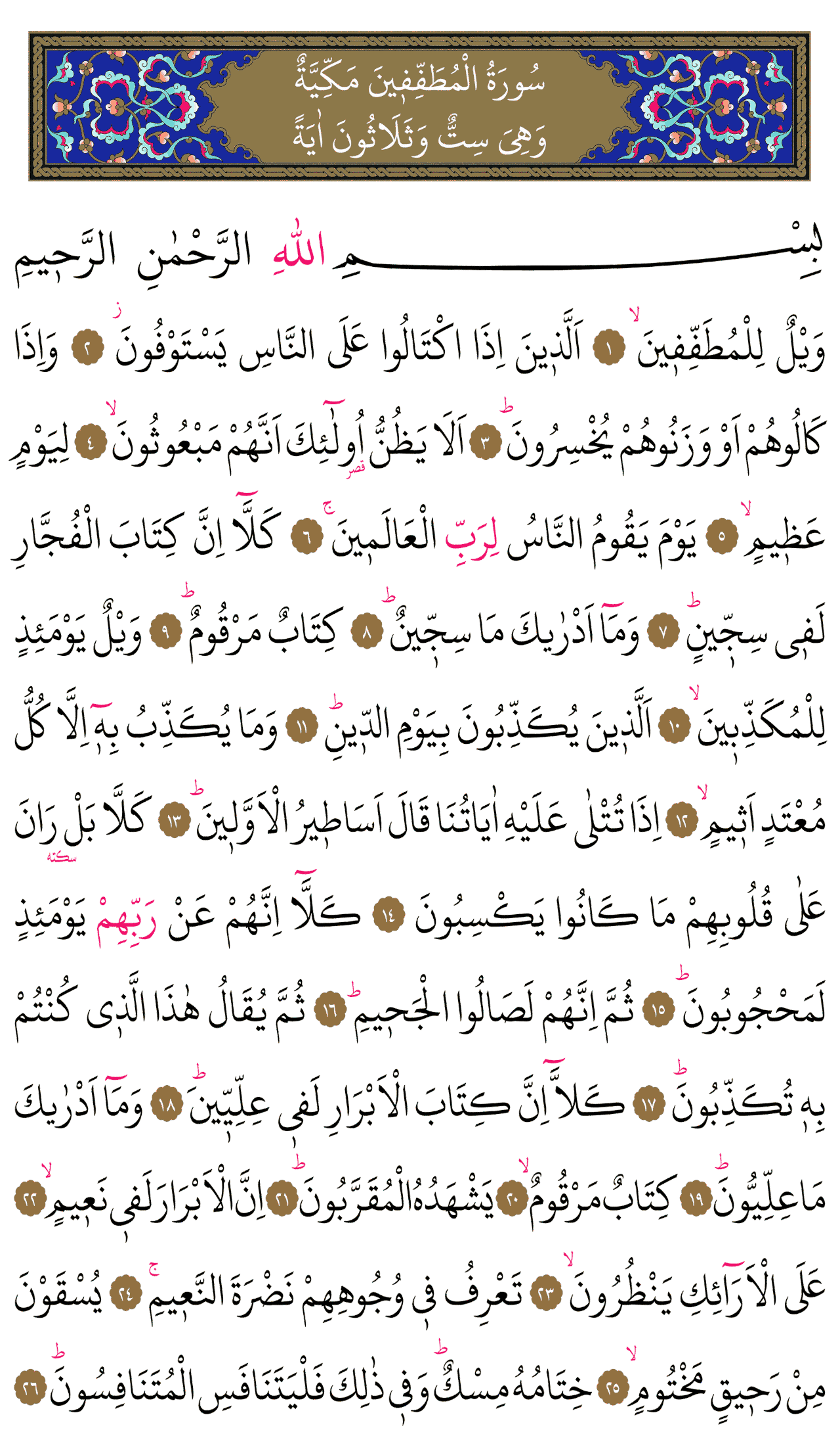Kur'an-ı Kerim 588. sayfa
